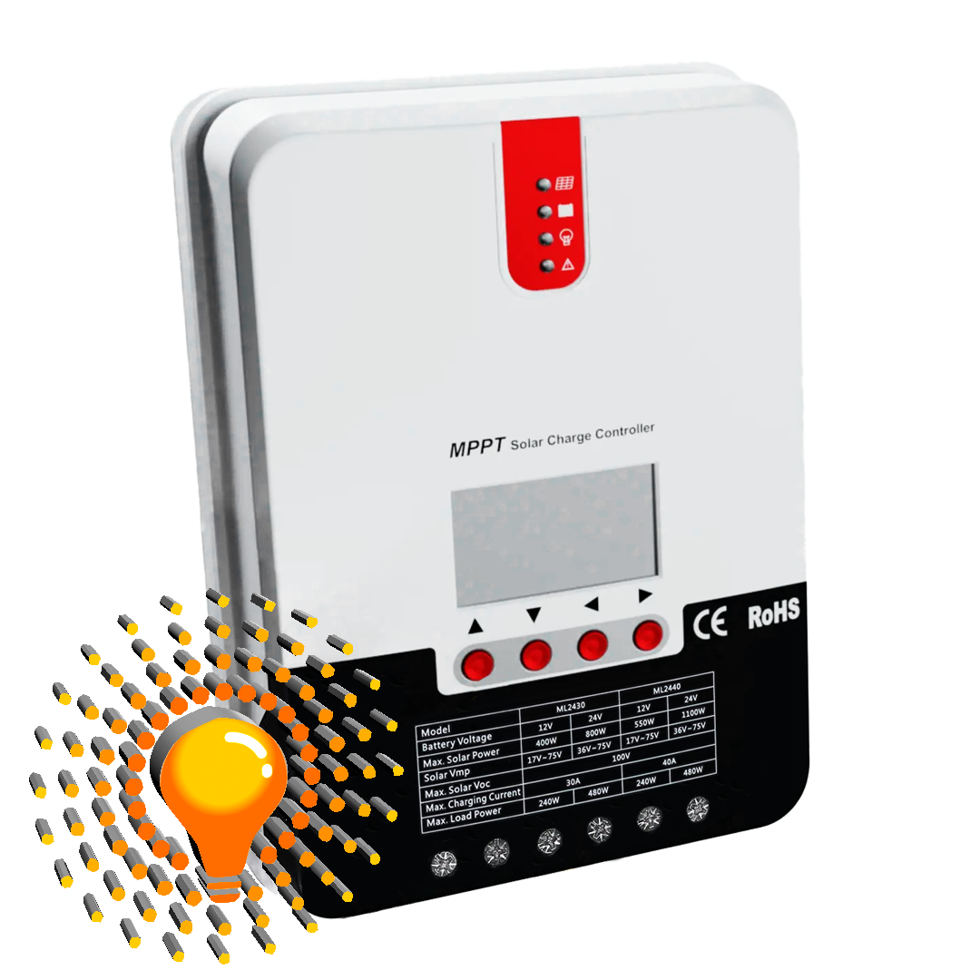 Controlador Solar SRNE 24 Voltios 40 Amperios MPPT